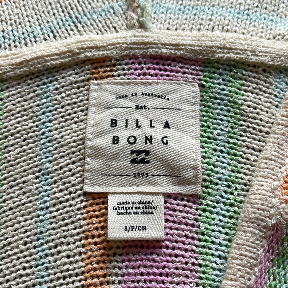 NWOT Billabong Striped sweater - Picture 2 of 5